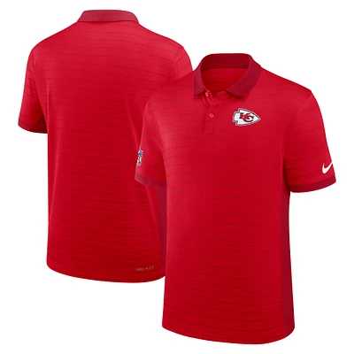 Polo Nike rouge Kansas City Chiefs Sideline Victory Stripe Performance pour homme