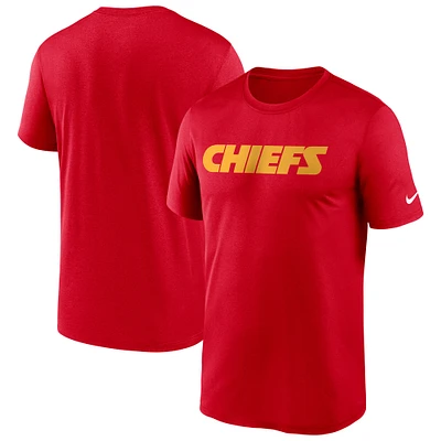T-shirt Nike rouge Kansas City Chiefs avec logo Legend pour homme