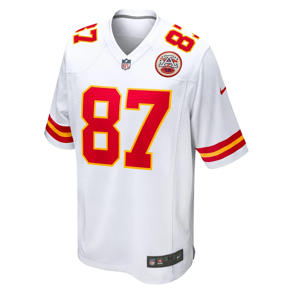Men's Nike Travis Kelce White Kansas City Chiefs Player Game Jersey