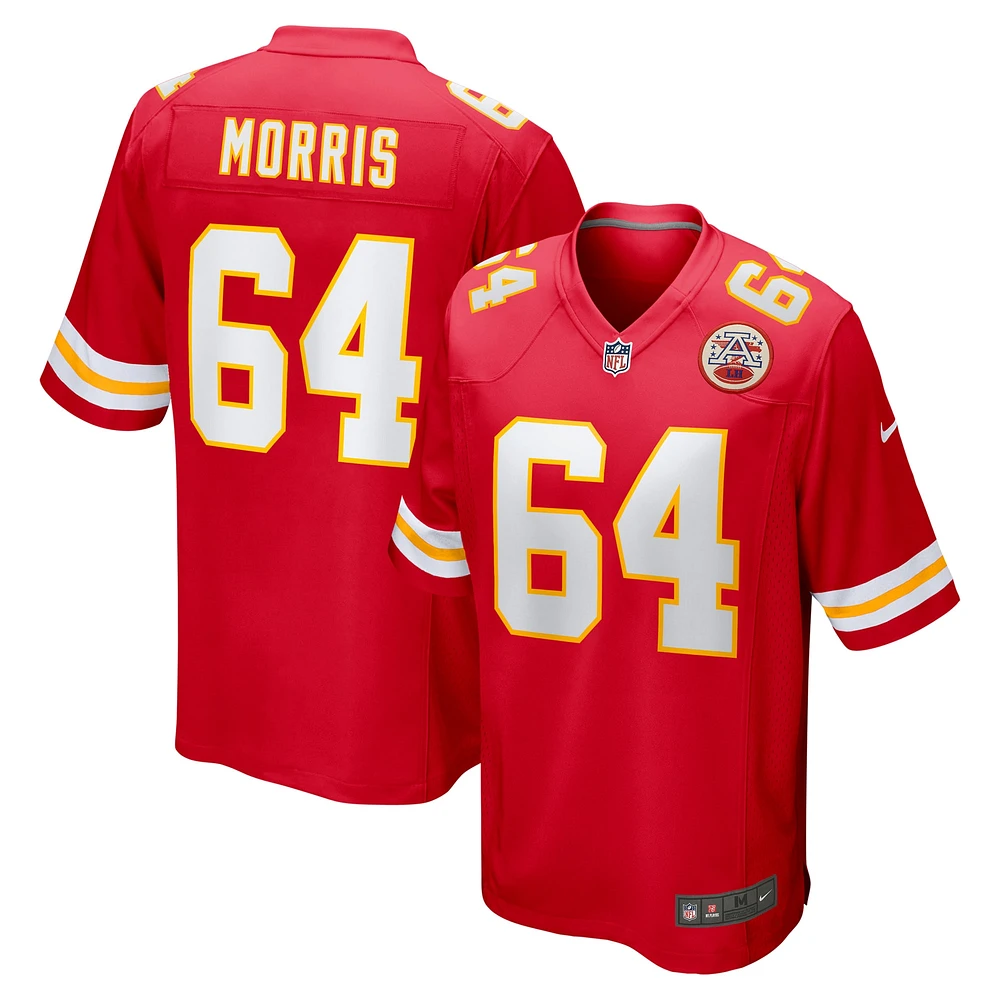 Maillot de match Nike Wanya Morris rouge Kansas City Chiefs pour homme