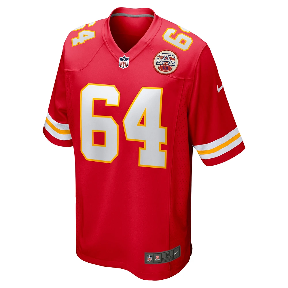 Maillot de match Nike Wanya Morris rouge Kansas City Chiefs pour homme