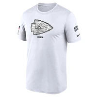 Men's Nike White Kansas City Chiefs 2024 Salute To Service Legend Performance T-Shirt