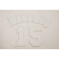 Men's Patrick Mahomes Oatmeal Kansas City Chiefs Player Name & Number Neutral Short Sleeve Pullover Hoodie