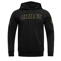Men's Pro Standard Black Kansas City Chiefs Classic Chenille Pullover Hoodie