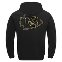 Men's Pro Standard Black Kansas City Chiefs Classic Chenille Pullover Hoodie