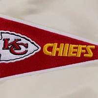 Men's Pro Standard Cream Kansas City Chiefs Sublimated Satin Full-Snap Jacket