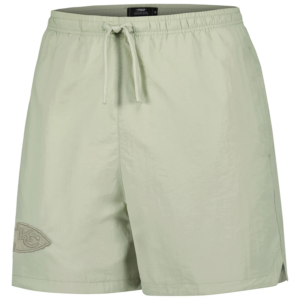 Men's Pro Standard  Light Green Kansas City Chiefs Neutrals 2.0 Woven Shorts