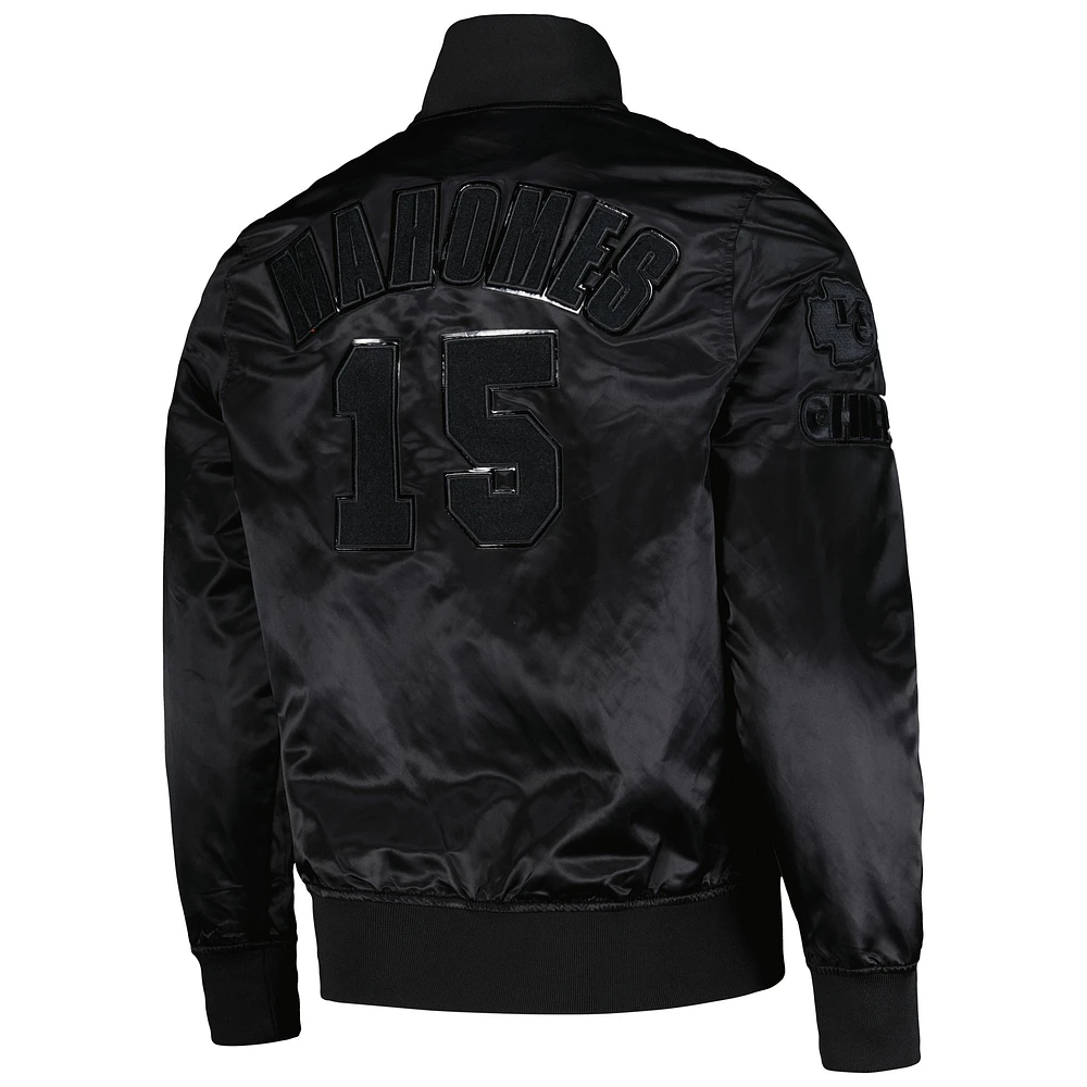 Veste noire à bouton-pression Pro Standard Patrick Mahomes pour hommes des Chiefs de Kansas City
