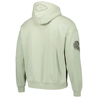 Men's Pro Standard Patrick Mahomes Light Green Kansas City Chiefs Player Name & Number Pullover Hoodie