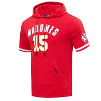 Men's Pro Standard Patrick Mahomes Red Kansas City Chiefs Player Name & Number Hoodie T-Shirt