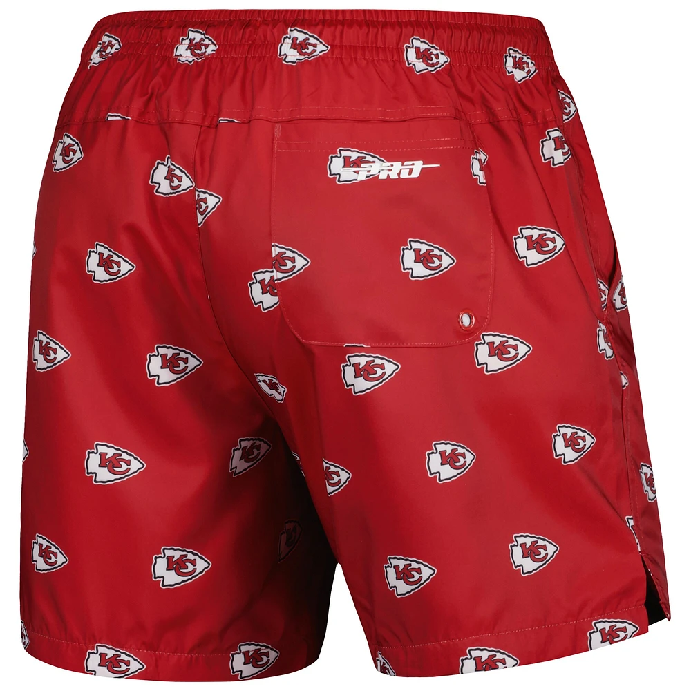 Men's Pro Standard  Red Kansas City Chiefs Allover Print Mini Logo Shorts