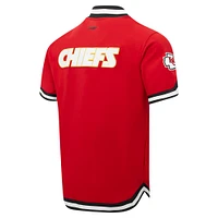 Men's Pro Standard Red Kansas City Chiefs Classic Warm-Up Short Sleeve Full-Snap Jacket