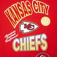 Men's Pro Standard Red Kansas City Chiefs Turn It Up Drop Shoulder Pullover Sweatshirt