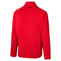 Men's Red Kansas City Chiefs Grind Iron Quarter-Zip Top
