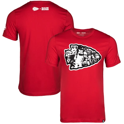 T-shirt rouge Kansas City Chiefs x MADE MOBB pour homme