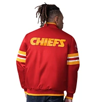 Men's Starter Red Kansas City Chiefs Scout I Full-Snap Varsity Jacket