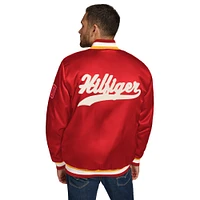 Men's Tommy Hilfiger Red Kansas City Chiefs Dante Full-Snap Satin Jacket