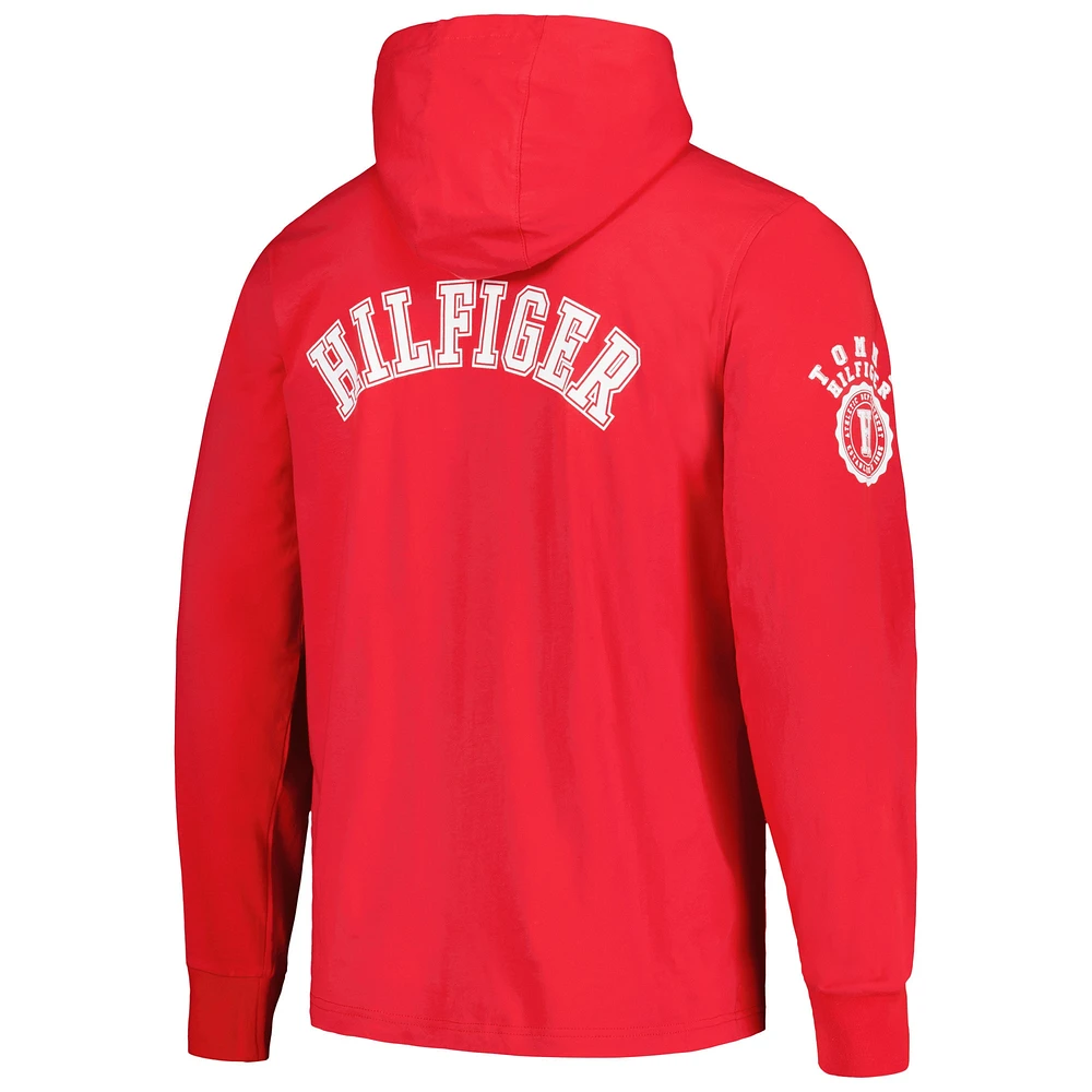 Men's Tommy Hilfiger  Red Kansas City Chiefs Morgan Long Sleeve Hoodie T-Shirt