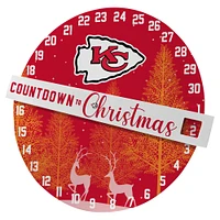 Pegasus Kansas City Chiefs Countdown to Christmas Wall Sign