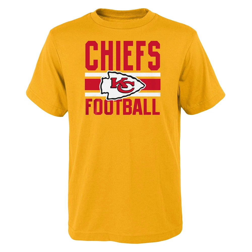 Preschool Gold/Red Kansas City Chiefs Fan Fave T-Shirt Combo Set