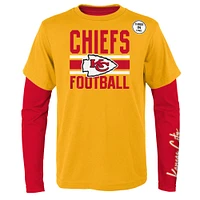 Preschool Gold/Red Kansas City Chiefs Fan Fave T-Shirt Combo Set