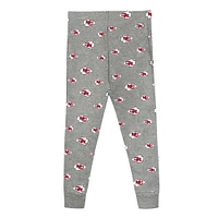Preschool Heather Gray Kansas City Chiefs Long Sleeve T-Shirt and Pants Sleep Set