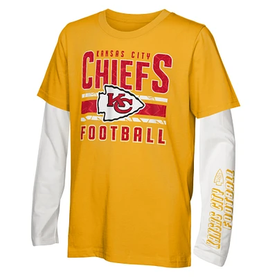 Ensemble combiné de t-shirts the Mix des Chiefs Kansas City préscolaires