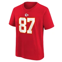 Preschool Nike Travis Kelce Red Kansas City Chiefs Player Name & Number T-Shirt