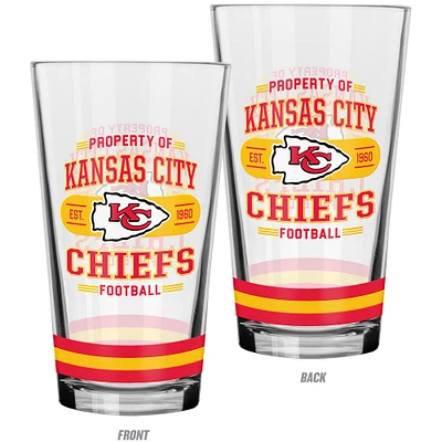 The Sports Vault Kansas City Chiefs Lot de 2 verres à mélanger