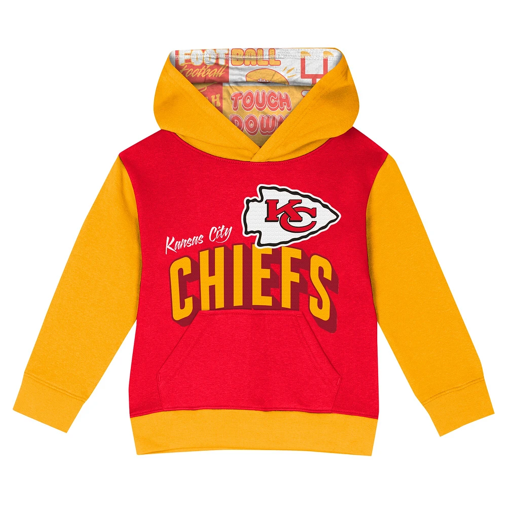 Toddler Kansas City Chiefs Coin Toss Pullover Fleece Hoodie & Pants Set