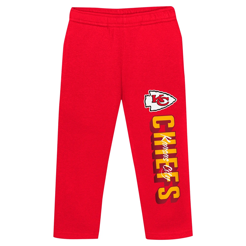 Toddler Kansas City Chiefs Coin Toss Pullover Fleece Hoodie & Pants Set