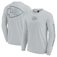 Unisex Fanatics Gray Kansas City Chiefs Elements Strive Long Sleeve T-Shirt
