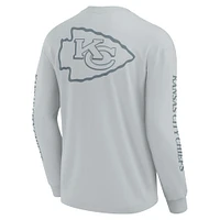 Unisex Fanatics Gray Kansas City Chiefs Elements Strive Long Sleeve T-Shirt