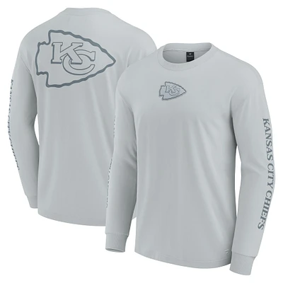 Unisex Fanatics Gray Kansas City Chiefs Elements Strive Long Sleeve T-Shirt