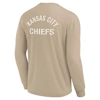 Unisex Fanatics Khaki Kansas City Chiefs Elements Super Soft Long Sleeve T-Shirt
