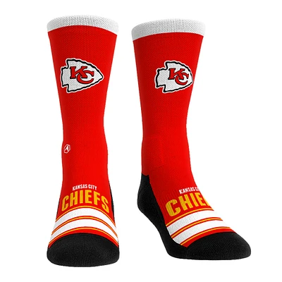 Chaussettes unisexes Rock Em Socks Kansas City Chiefs Gametime Stripe Crew