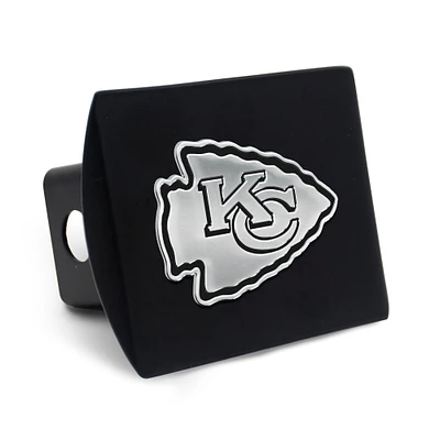 Housse d'attelage WinCraft Premium en métal chromé avec logo des Kansas City Chiefs