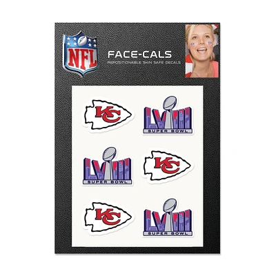 WinCraft Kansas City Chiefs Super Bowl LVIII Ensemble de six masques faciaux