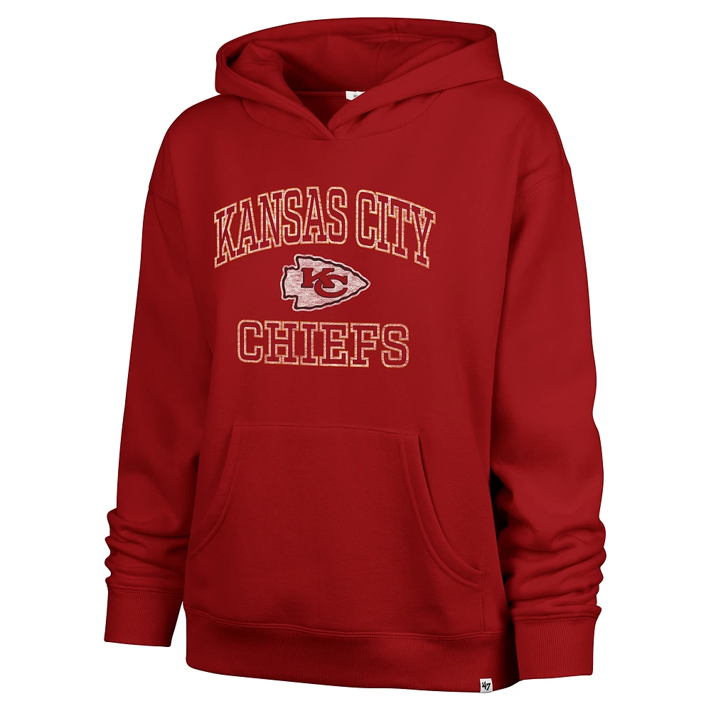 Women's '47  Red Kansas City Chiefs Clarity Naomi Pullover Hoodie