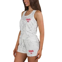 Women's Concepts Sport Kansas City Chiefs Quartz Hacci Knit Tank Top & Shorts Sleep Set