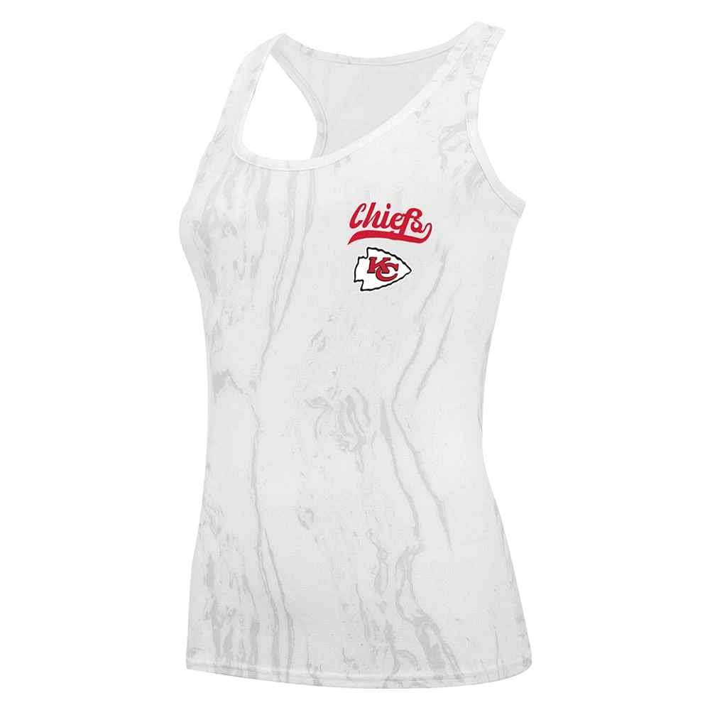 Women's Concepts Sport White Kansas City Chiefs Plus Quartz Tank Top & Shorts Set