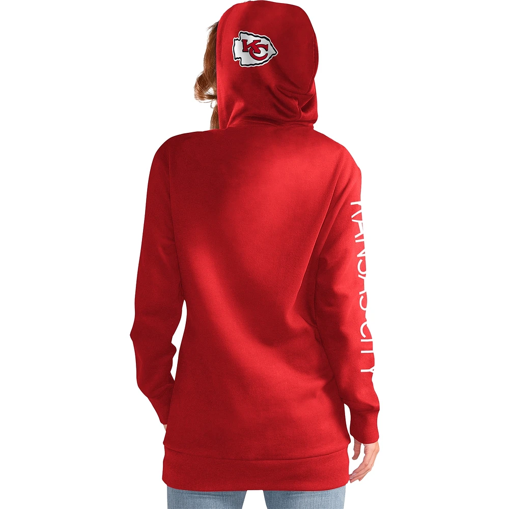 Sweat à capuche rouge G-III 4Her pour femme par Carl Banks Kansas City Chiefs Extra Inning