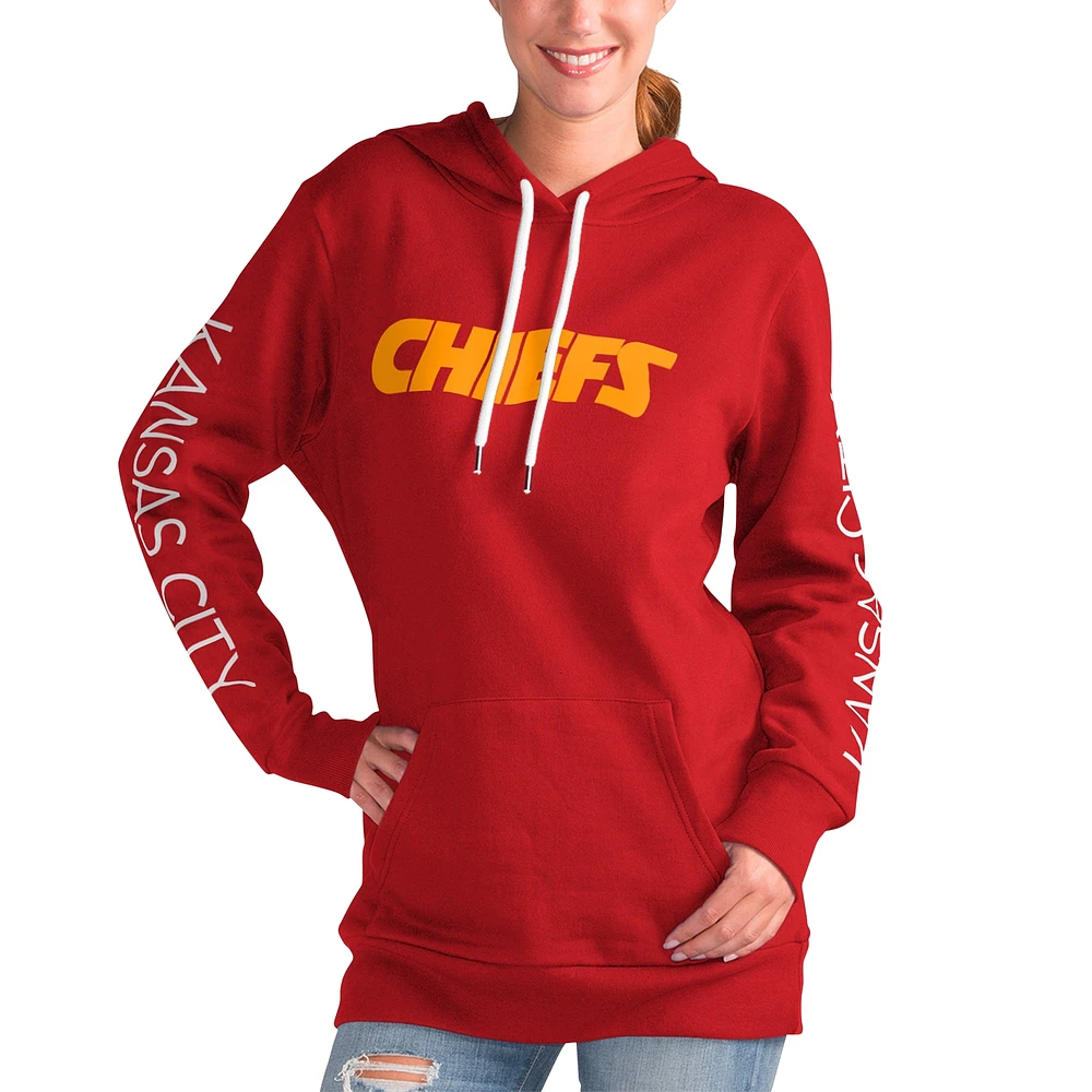 Sweat à capuche rouge G-III 4Her pour femme par Carl Banks Kansas City Chiefs Extra Inning
