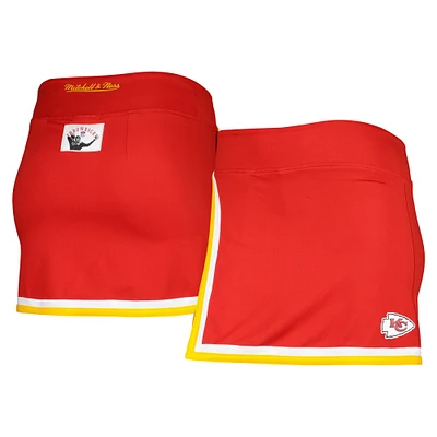 Jupe-short pour femme Mitchell & Ness rouge Kansas City Chiefs