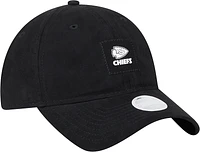 Women's New Era Black Kansas City Chiefs Suede Patch 9TWENTY Adjustable Hat