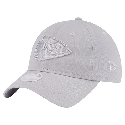 Casquette ajustable 9TWENTY Kansas City Chiefs de New Era pour femme, gris, coloris gris