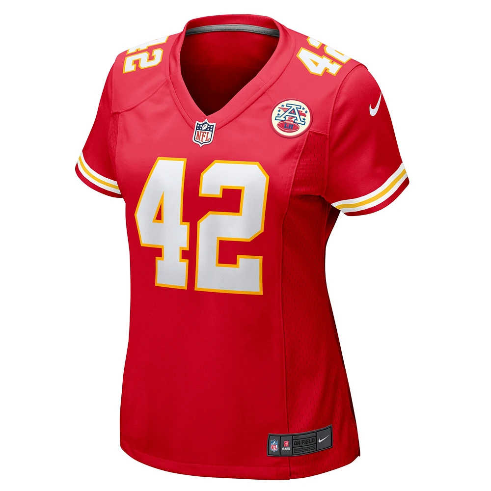 Women's Nike Carson Steele  Red Kansas City Chiefs Game Jersey