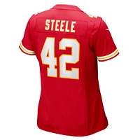 Women's Nike Carson Steele  Red Kansas City Chiefs Game Jersey