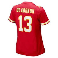 Maillot de match Nike Chris Oladokun des Chiefs Kansas City pour femme, rouge
