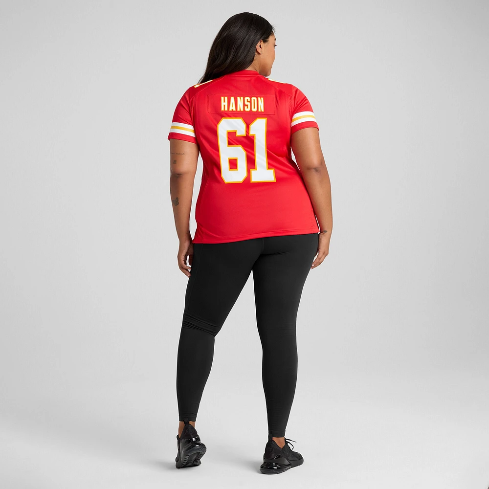 Women's Nike C.J. Hanson  Red Kansas City Chiefs Game Jersey